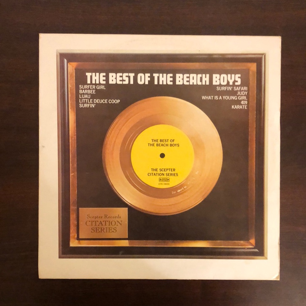 Vintage Best of The Beach Boys Scepter Records Citation Series Vinyl LP Album